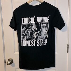 Gildan black Touché Amoré graphic post hardcore screamo band tee unisex sz M